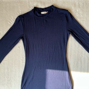 Navy Blue Women's Fitted Dress